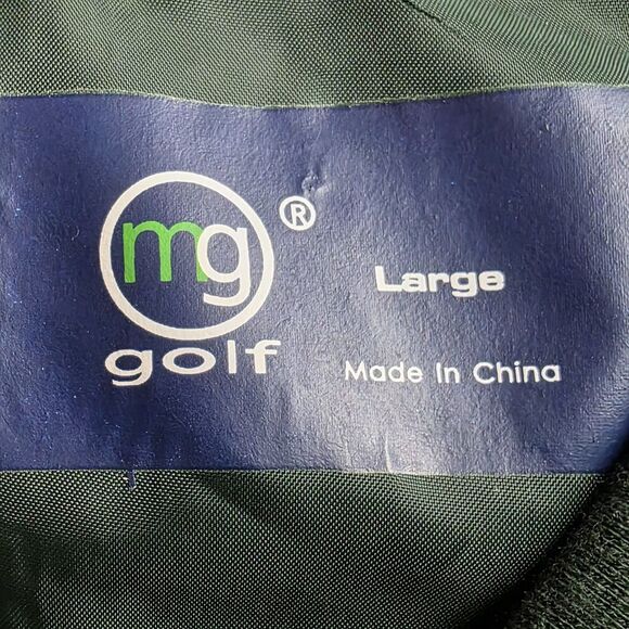 Mg Gold Men's Large Green V-Neck Long Seeve Pullover - Picture 3 of 6